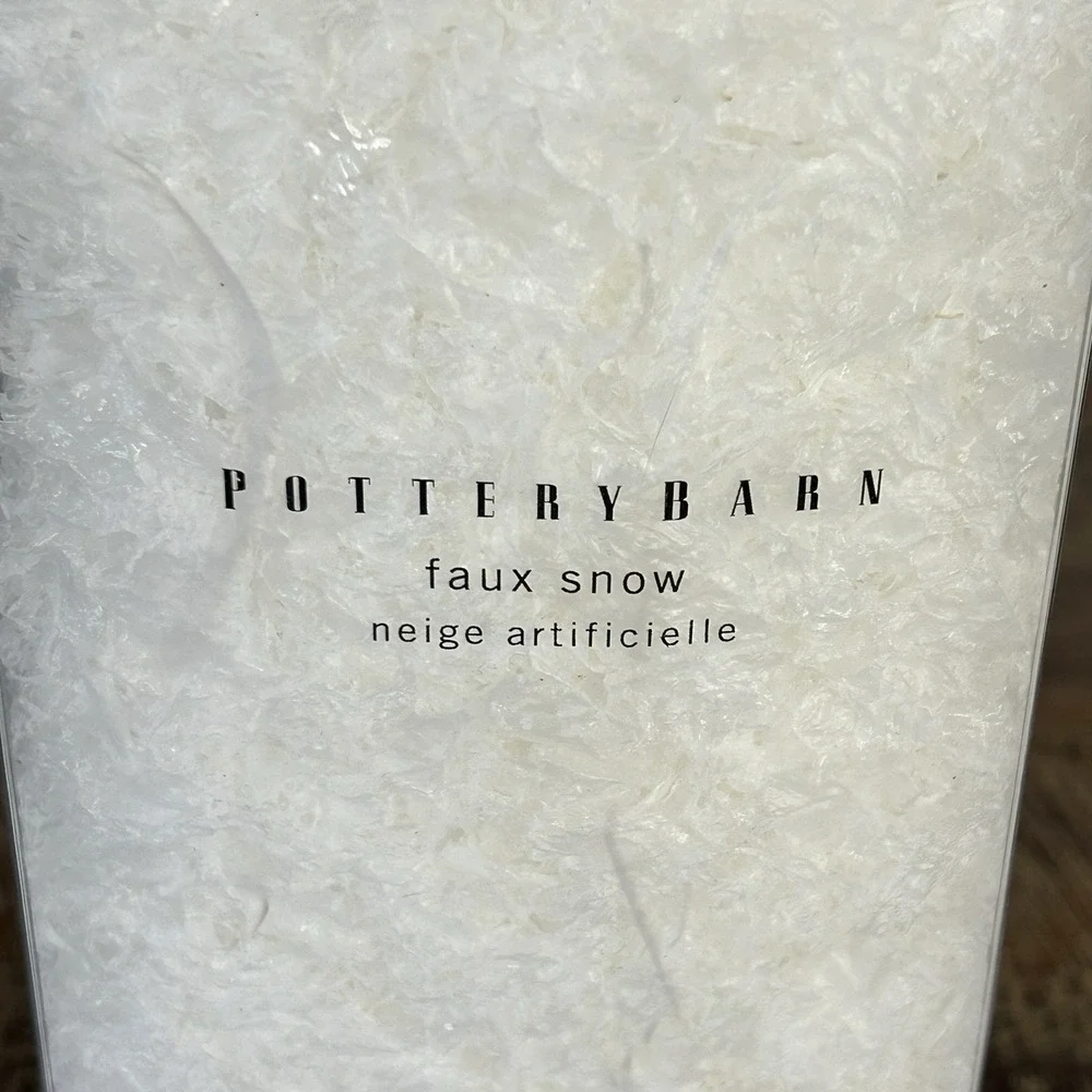 Pottery Barn Faux Snow Christmas Holiday Village Decor Party 5.5 Oz USA NEW